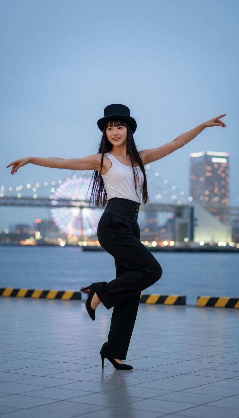 かっこかわいいダンサー白鳥英美梨の横浜港公演（Gemini版）