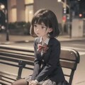 夜困り顔少女 2枚目