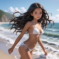 夏があまりにつらいので意味も無くビキニの女の子を生成してみた……いいよね？ 3枚目