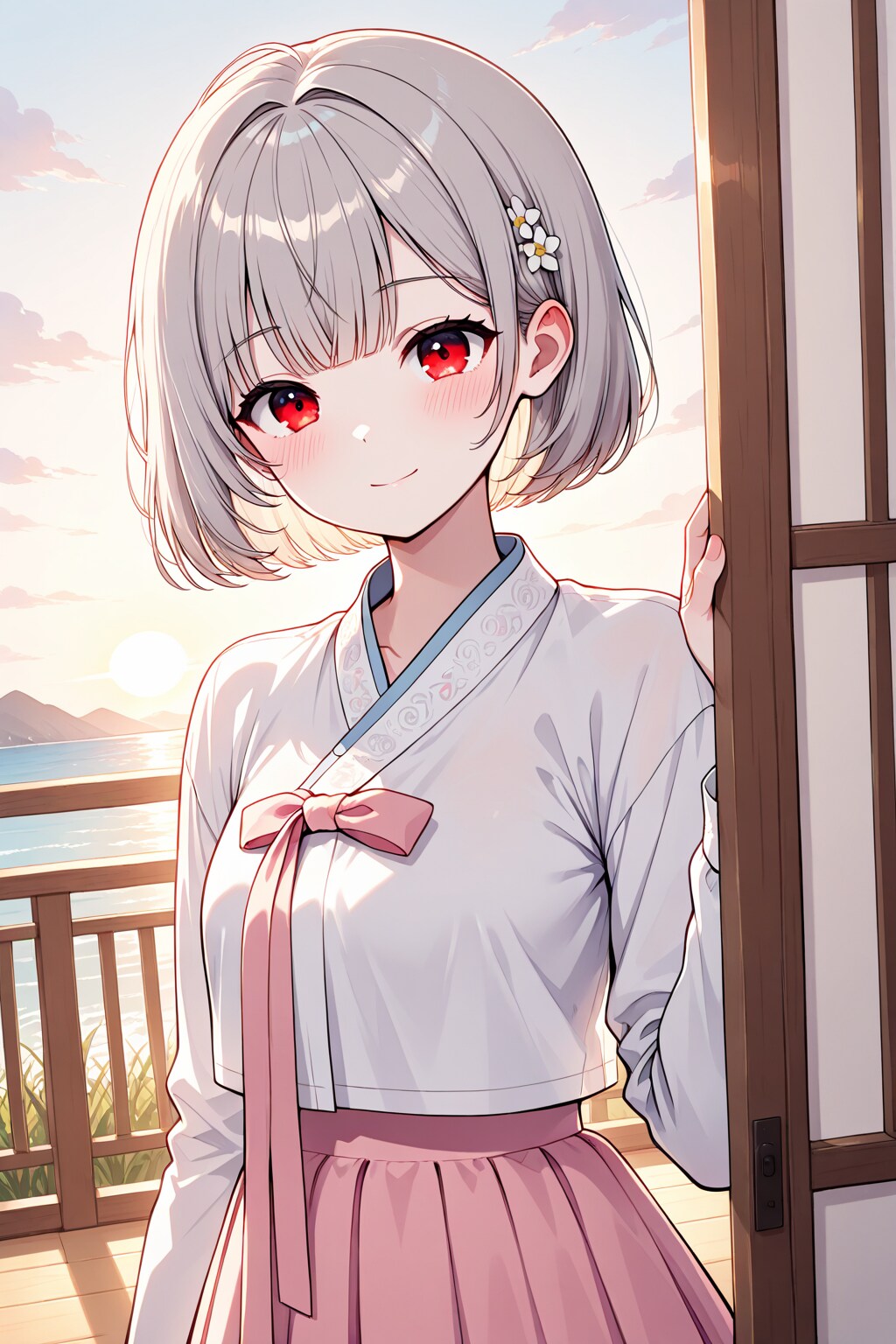 旅先の韓服姿、君だけに見せるね