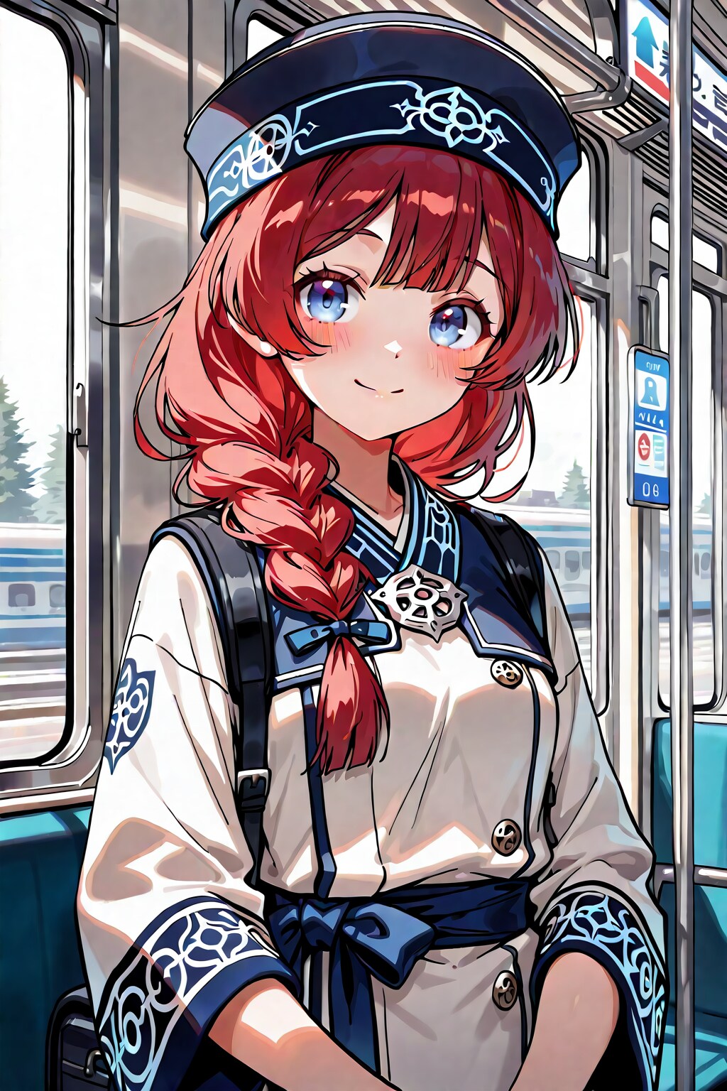 アイヌ風バスガイドさん