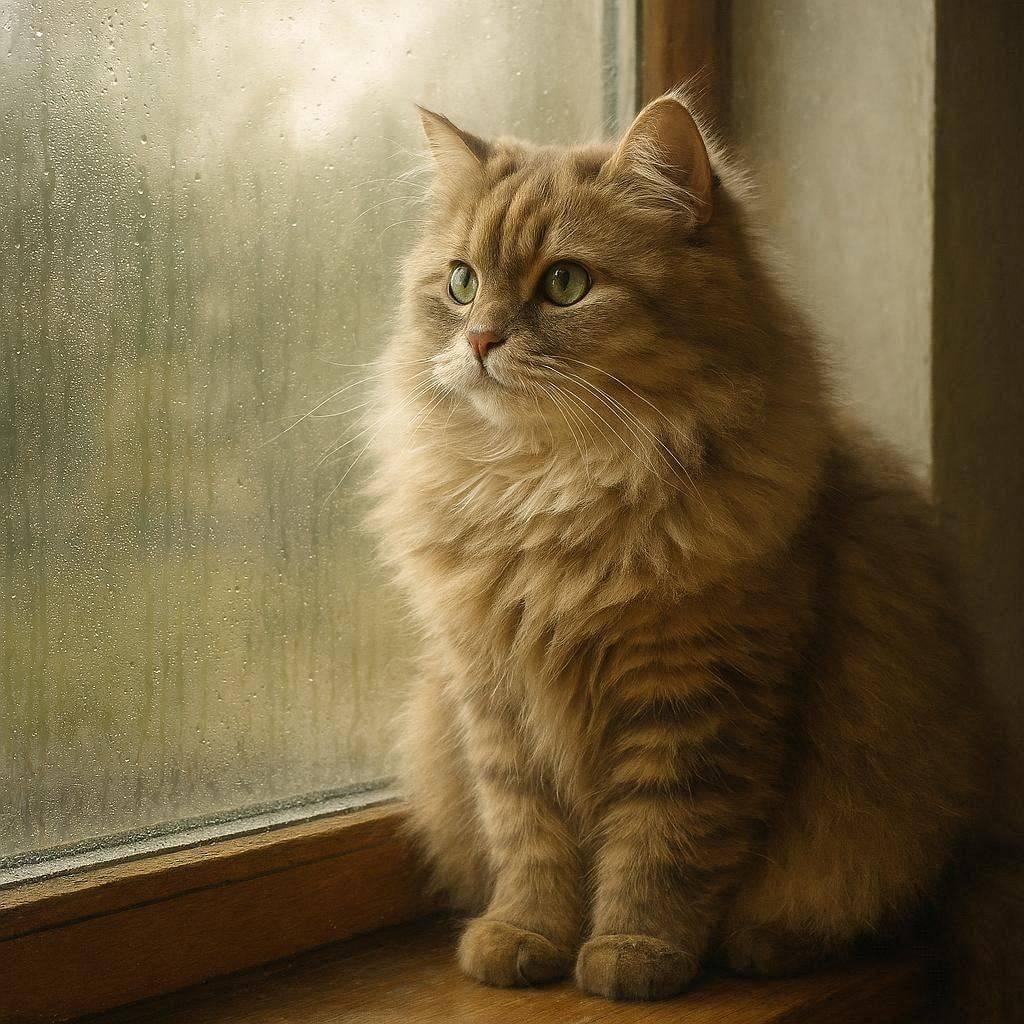 湿気と猫