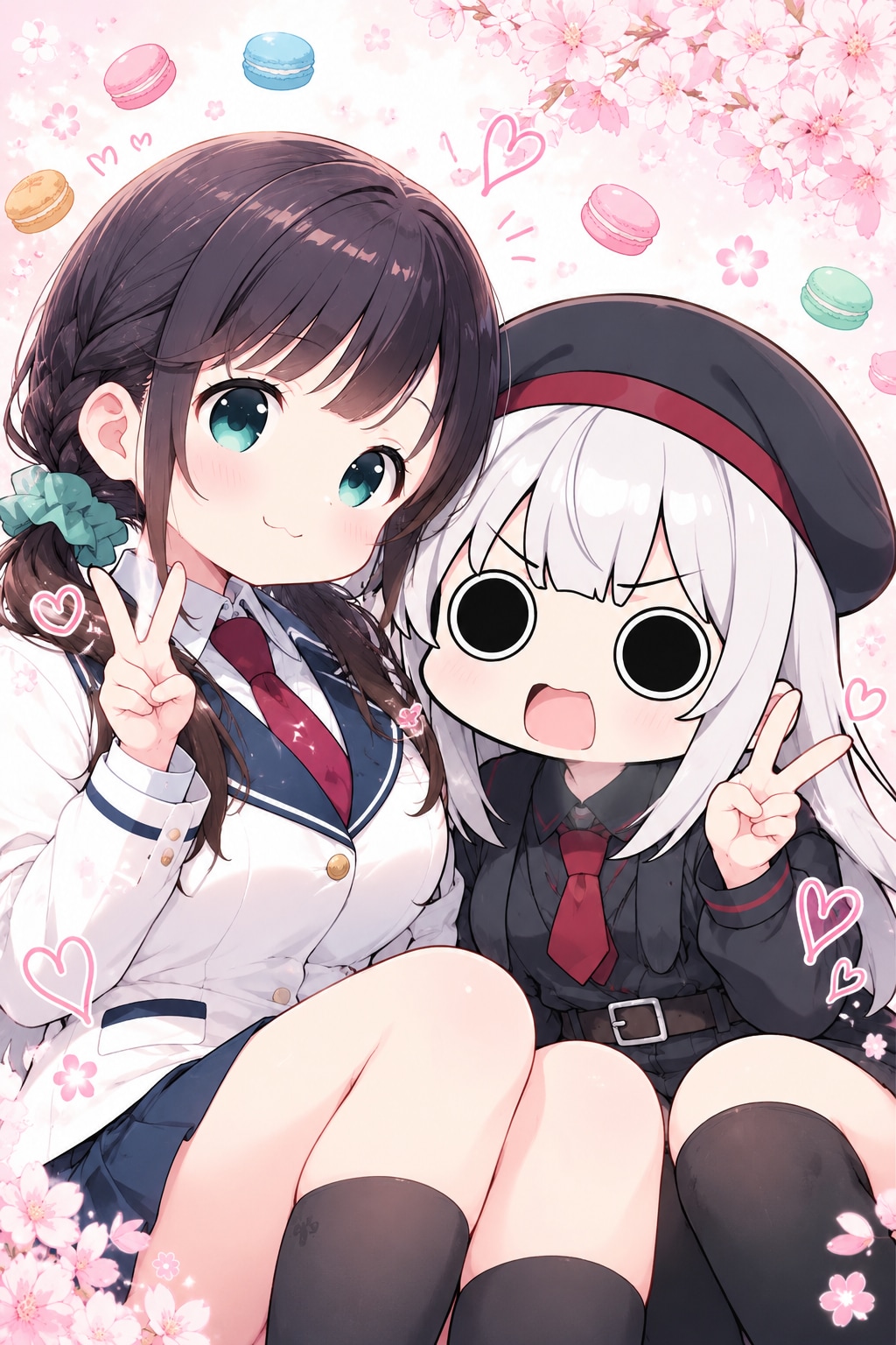 えらいこっちゃ嬢ちゃんとツーショット\(´°v°)/ | の人気AIイラスト・グラビア