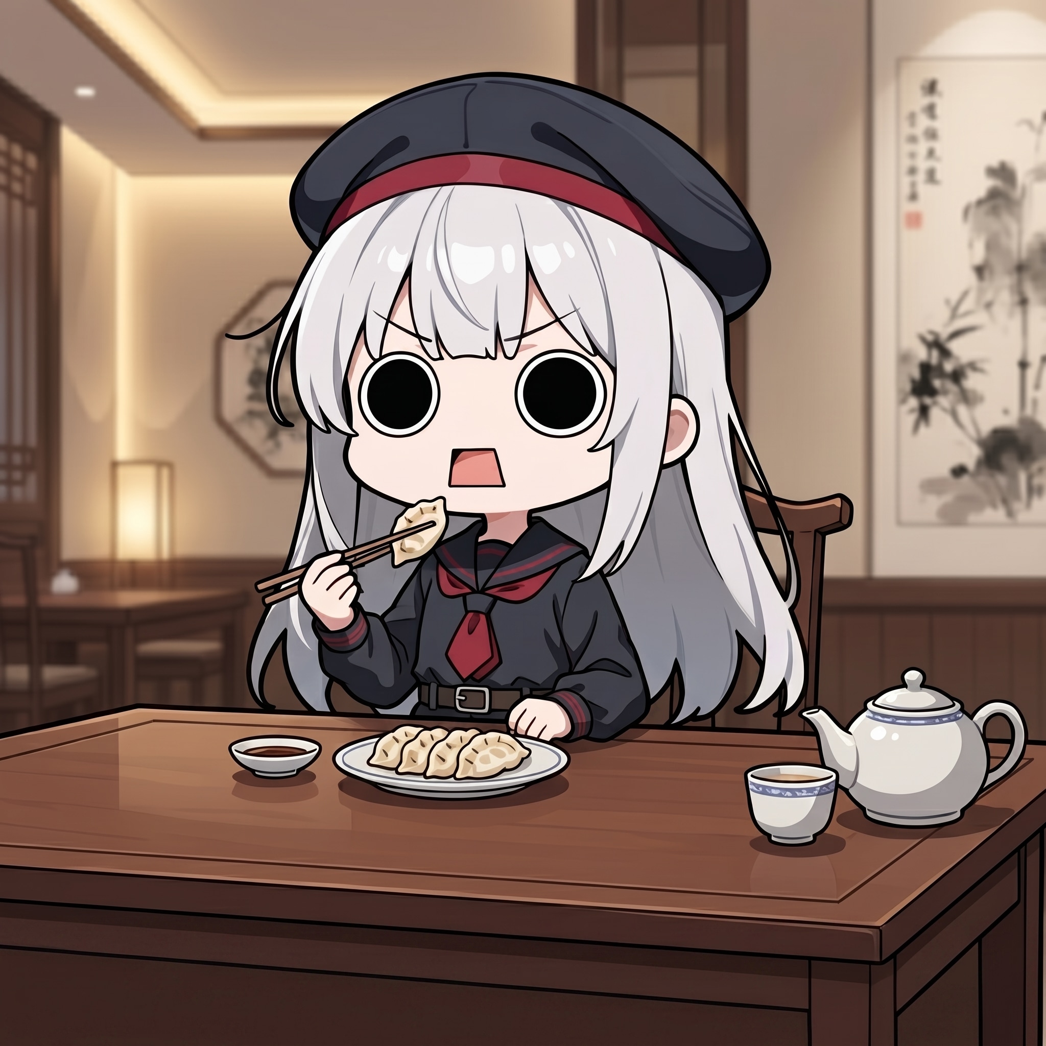 餃子を頂くえらいこっちゃ嬢 | の人気AIイラスト・グラビア