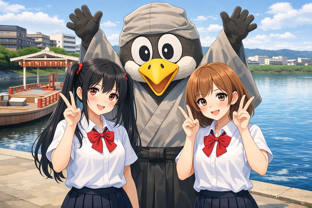 うーたんと一緒に（ご当地キャラの日&長良川鵜飼開き　02）