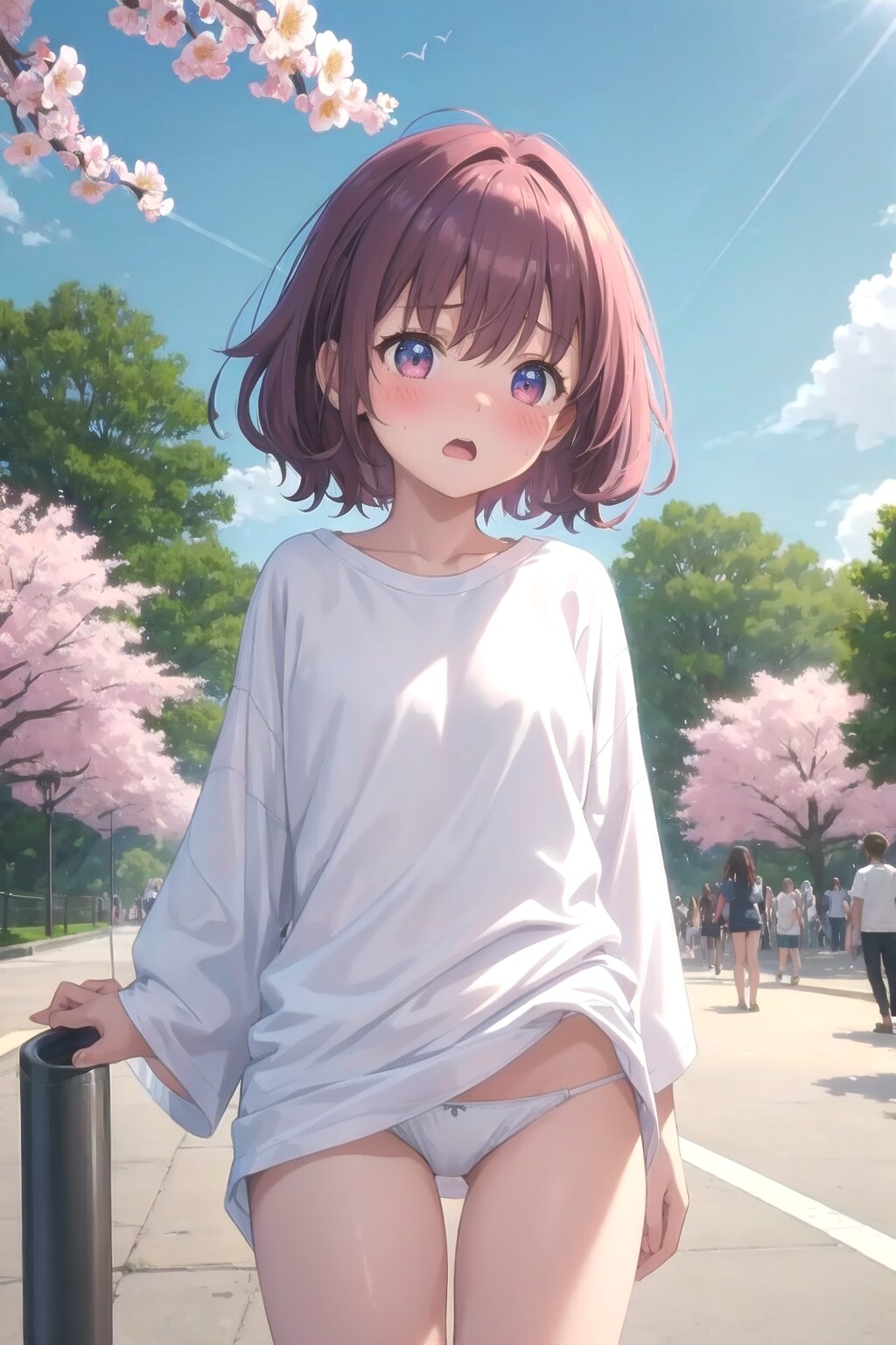 スカート禁止だよ！