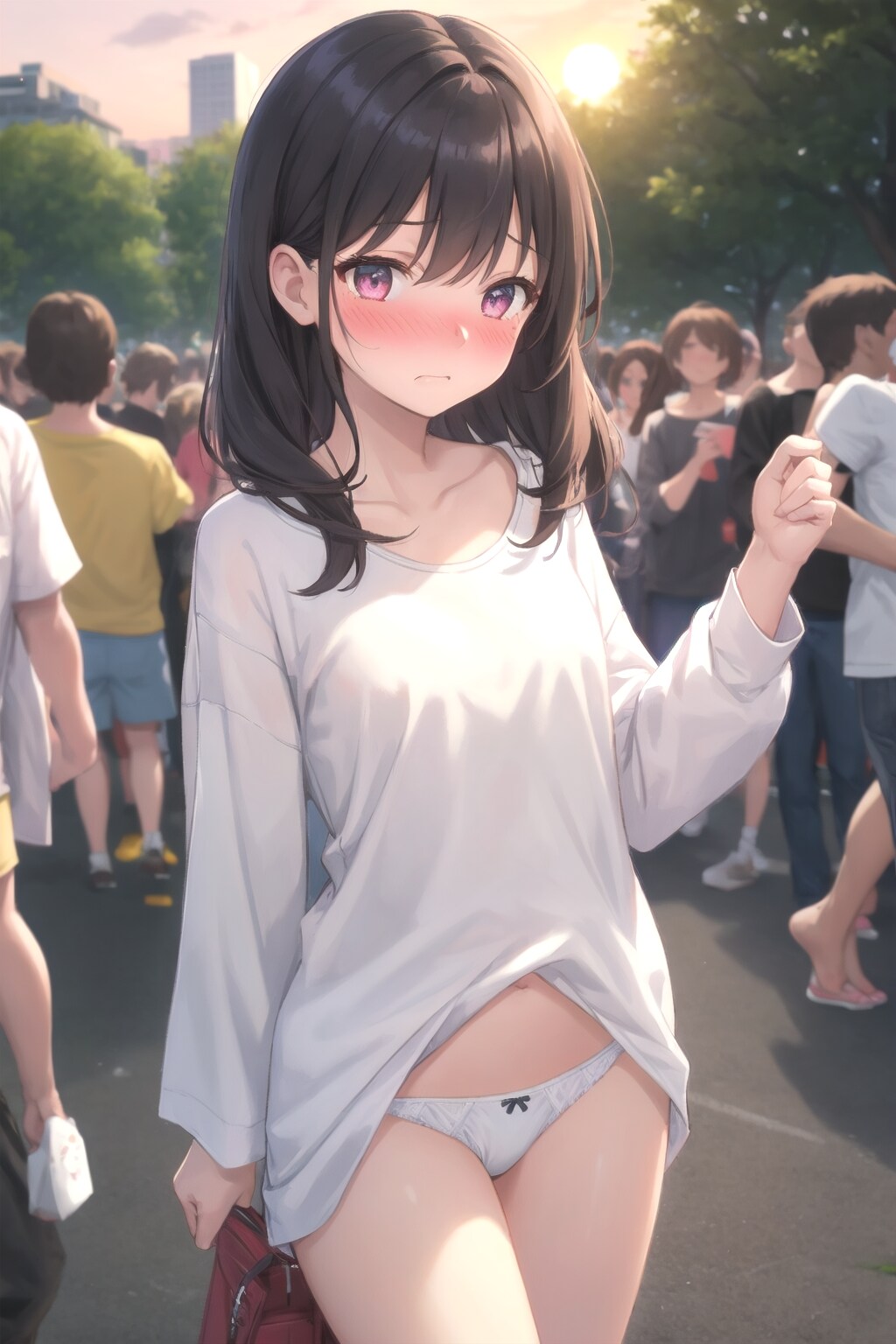 スカート禁止だよ！