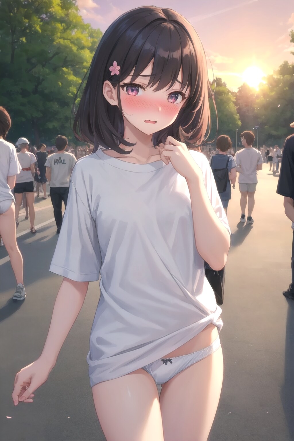 スカート禁止だよ！