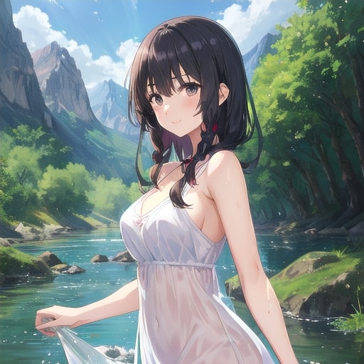 川遊び②