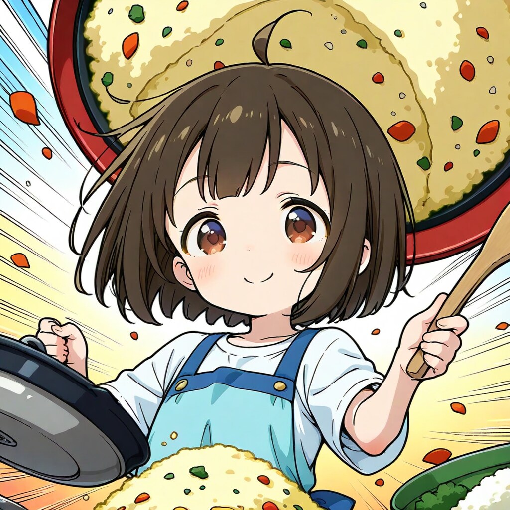 チャーハンを作る少女 | の人気AIイラスト・グラビア