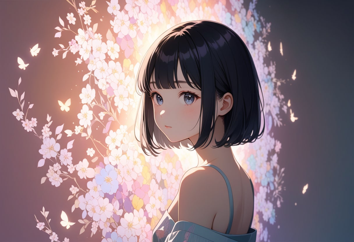 ポートレート(ライトプロジェクション)(89) | の人気AIイラスト・グラビア