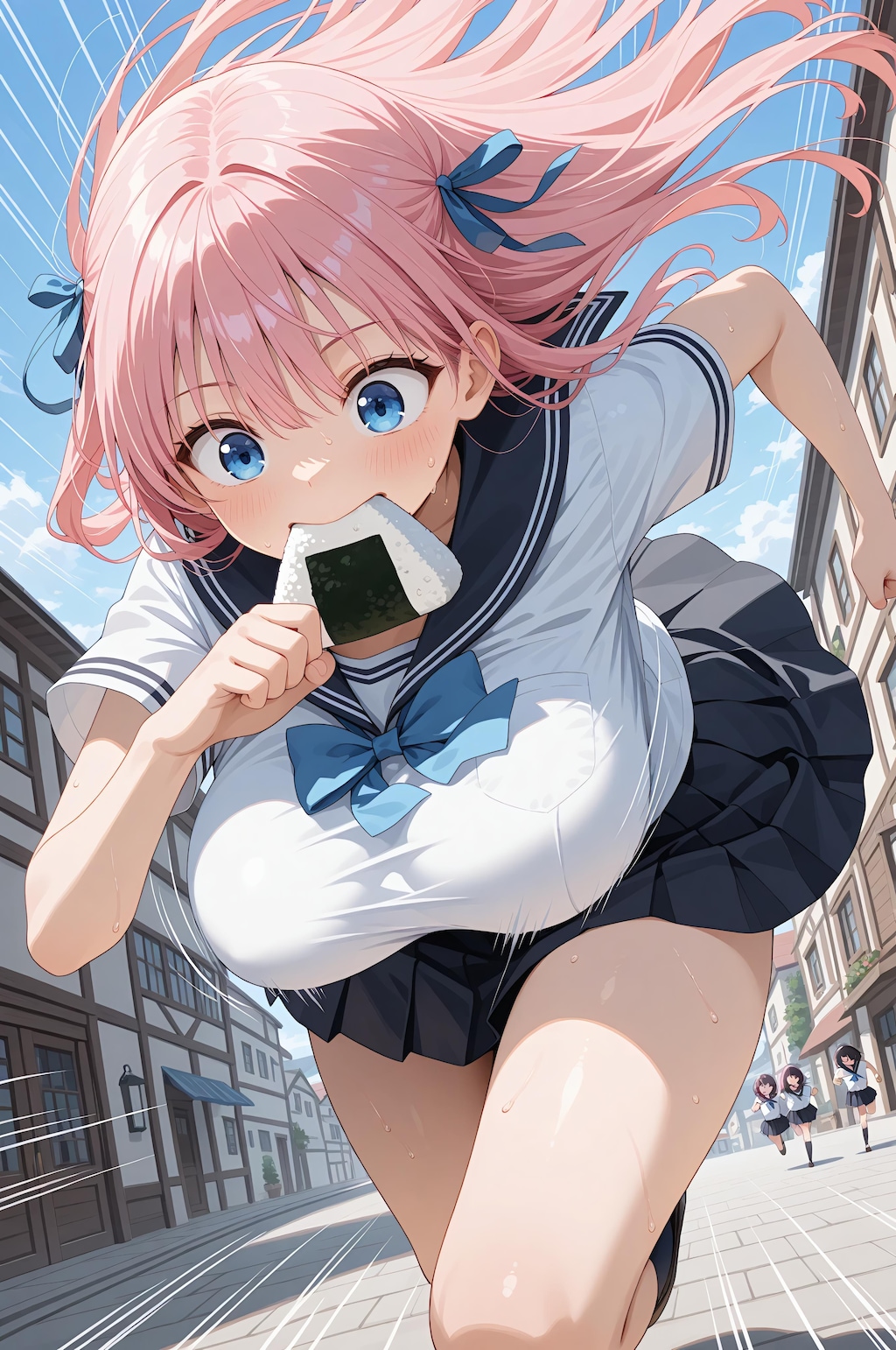 ちこくだ〜💦(おにぎりver)