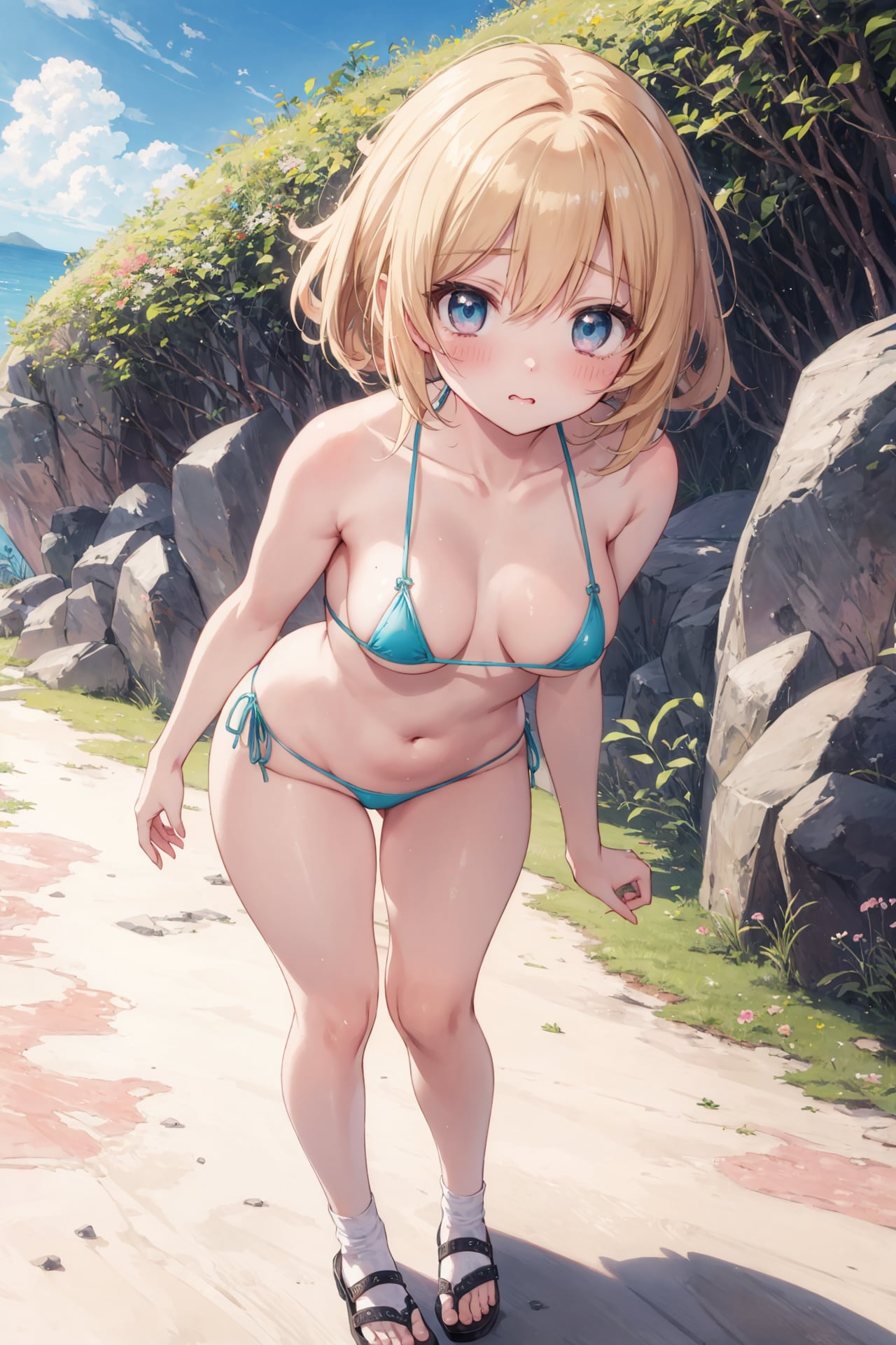 マイクロビキニを着せてみた(22)