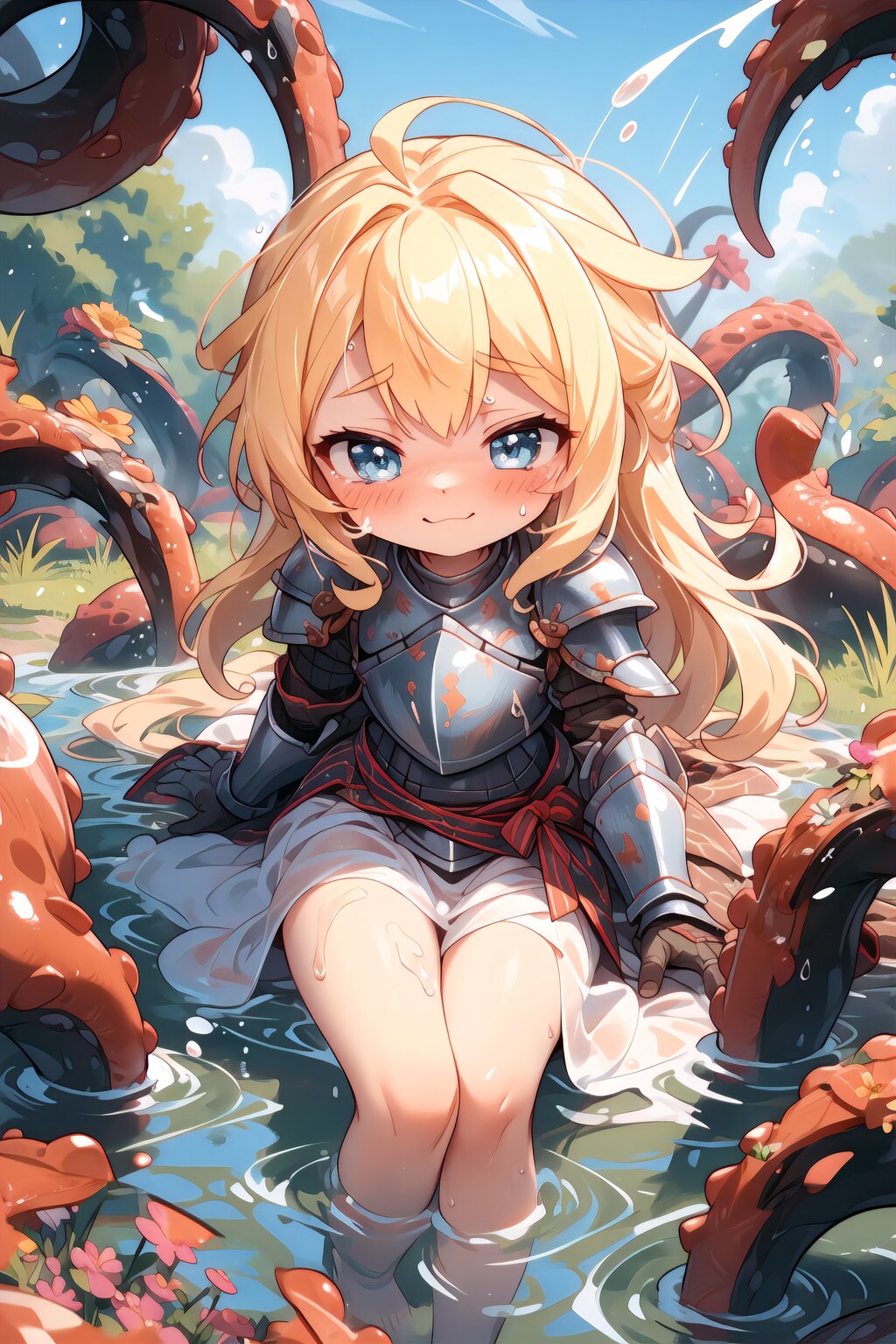 いつか騎士に（なれそうもない）女の子と触手の森