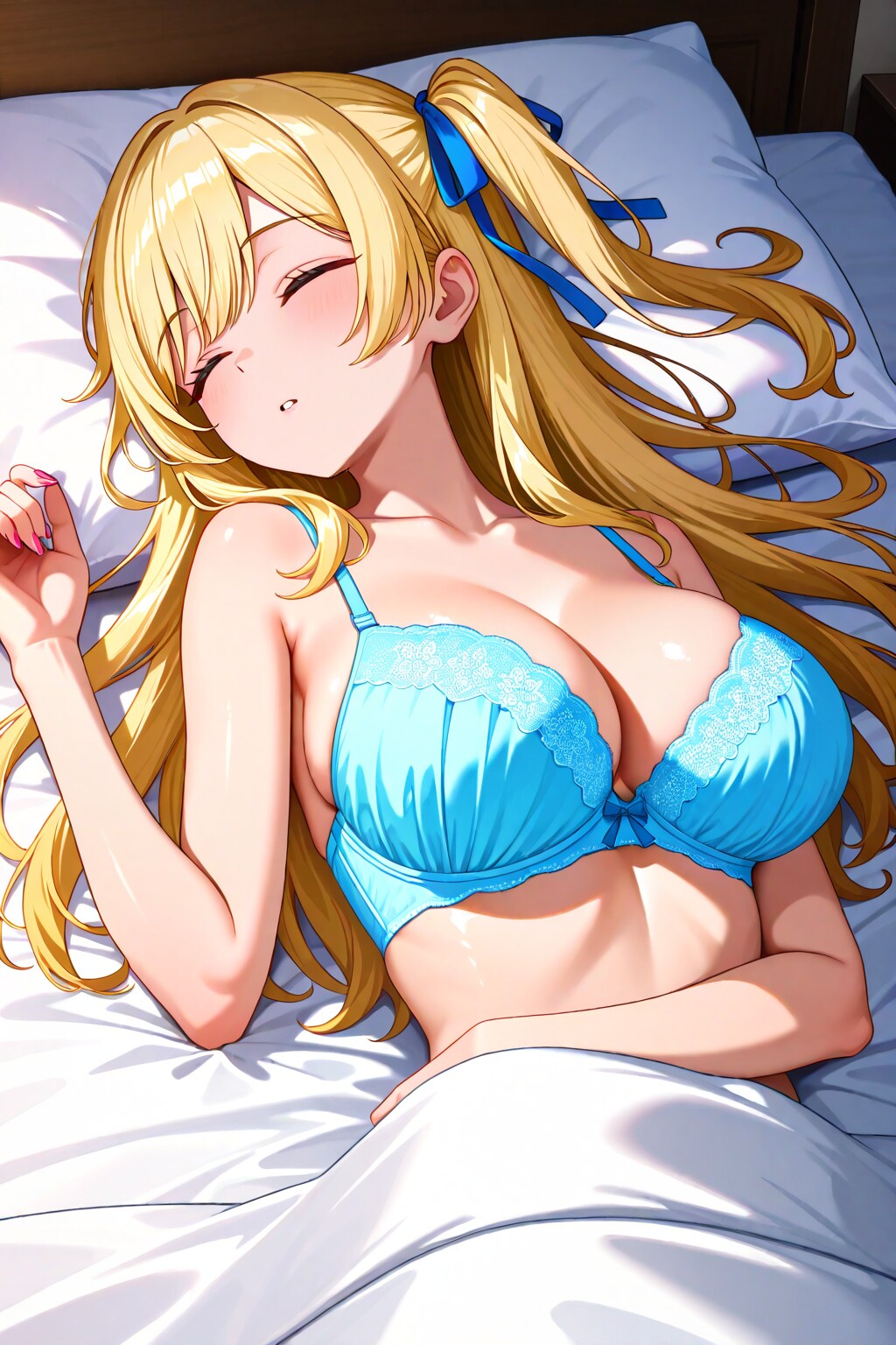 寝ているナミちゃん