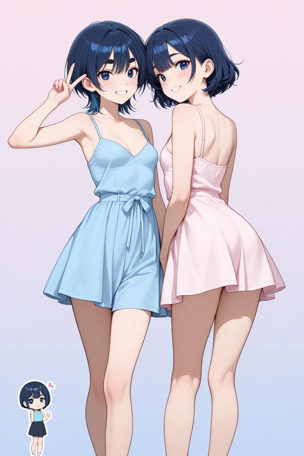 ミアが双子だったら | の人気AIイラスト・グラビア