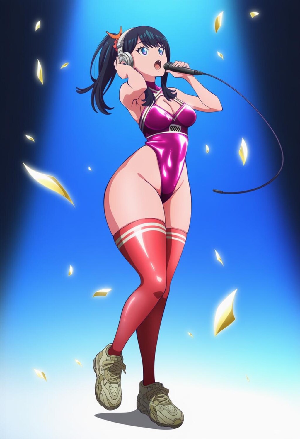 イヤホンコスプレ人妻