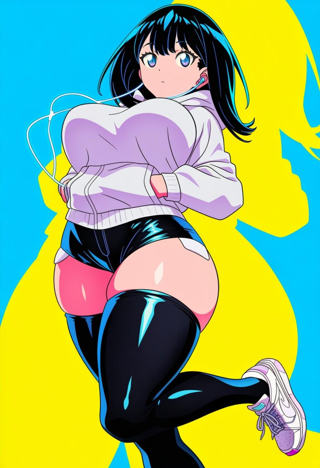 イヤホンコスプレ人妻