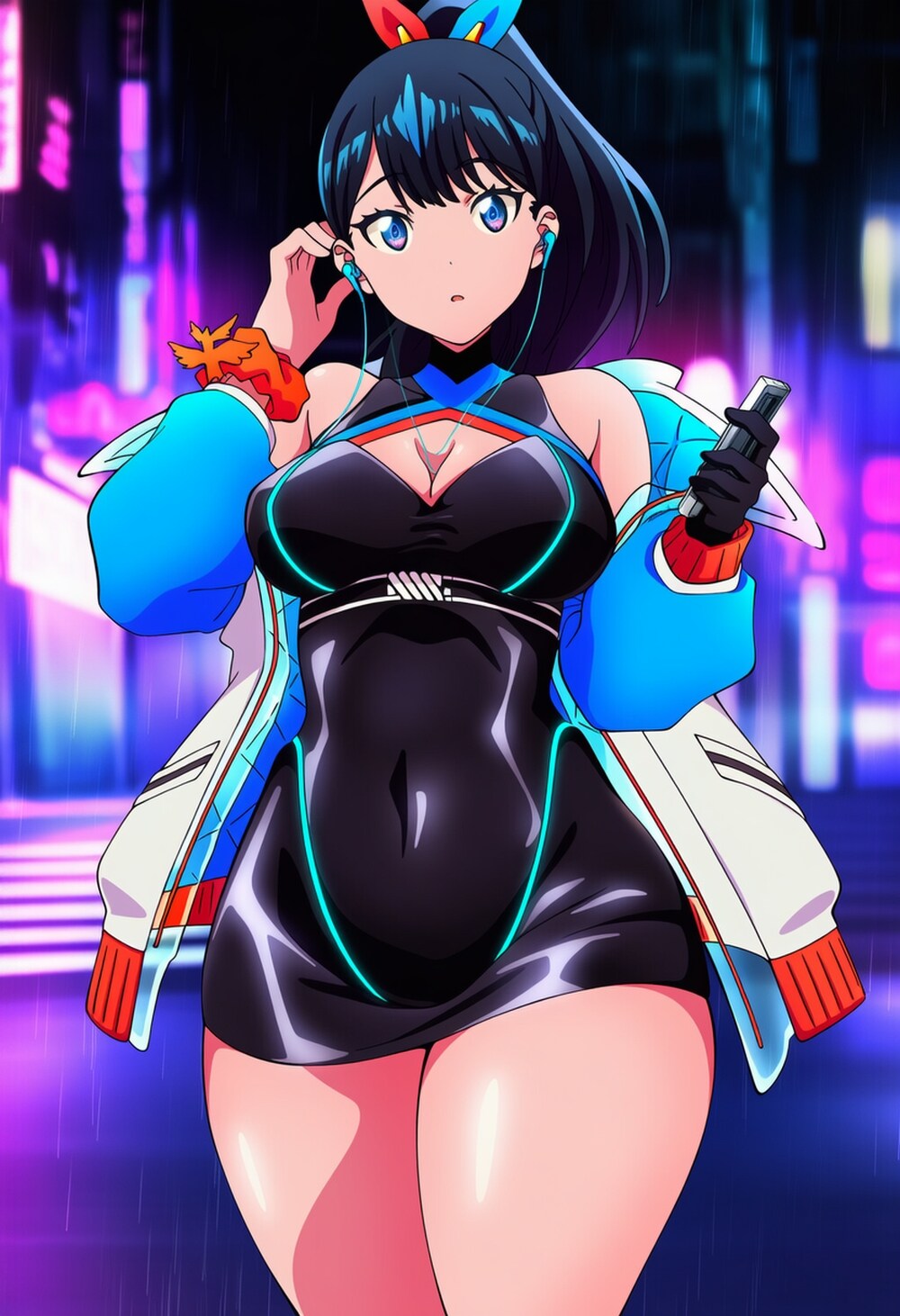 イヤホンコスプレ人妻