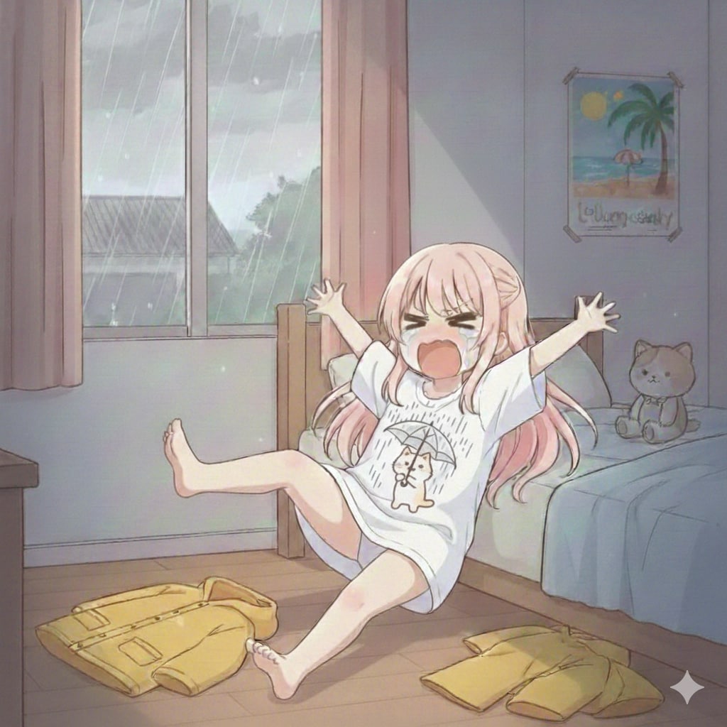 雨の日は外出たくない | の人気AIイラスト・グラビア