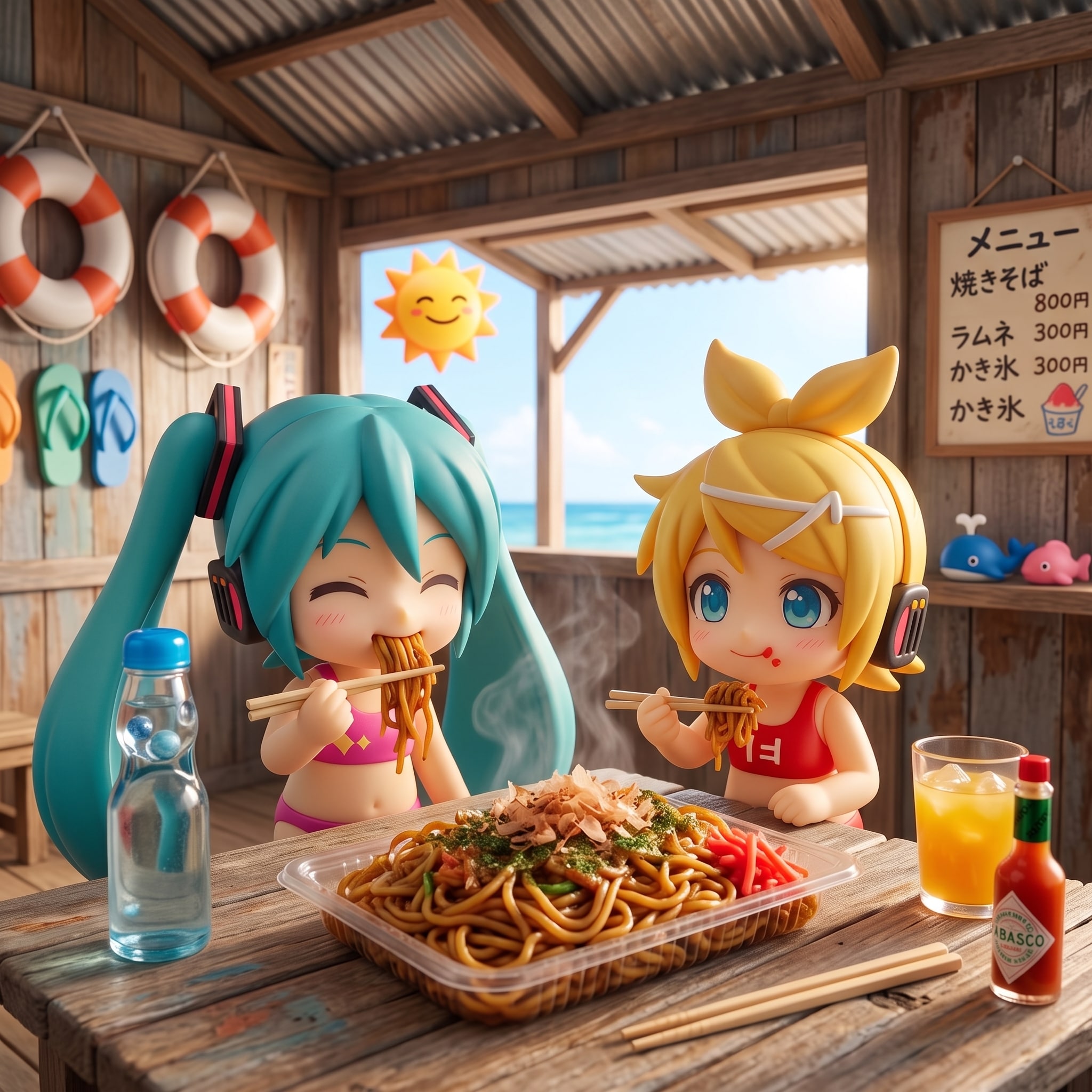 今日のお昼は焼きそばです | の人気AIイラスト・グラビア