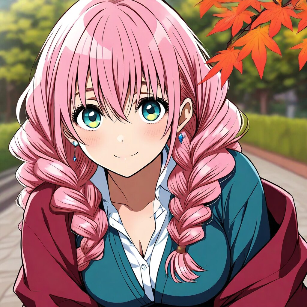 秋の公園.....甘露寺蜜璃似？