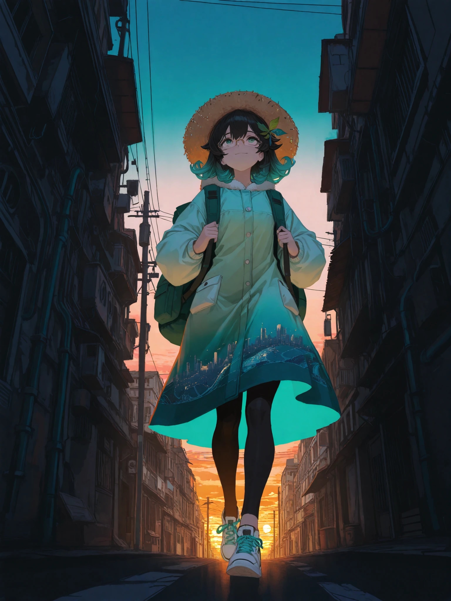 路地を歩いて大満足である