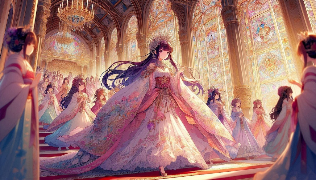 和洋中の文化が融合した架空国家の姫達♪