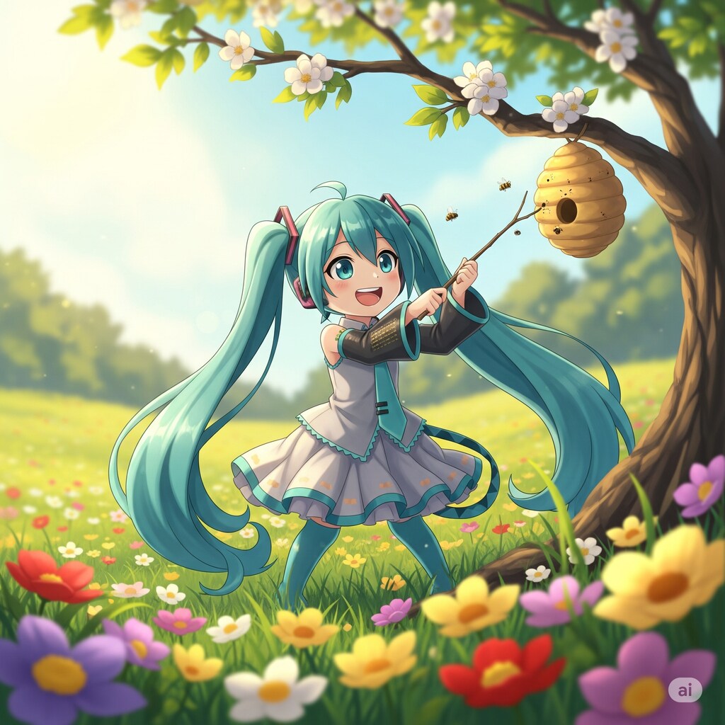 いたずらミクちゃん