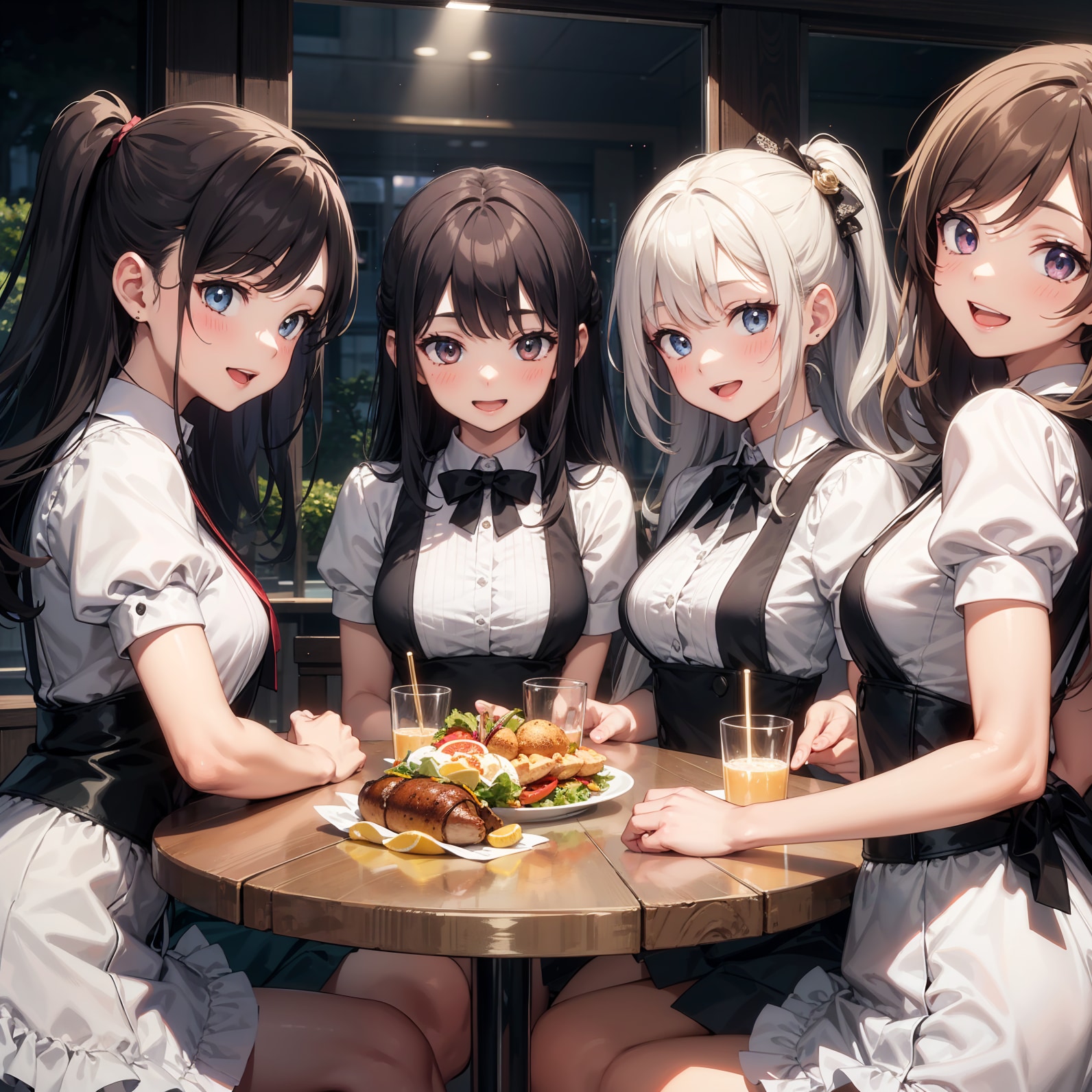 ウェイトレスさん 休憩中