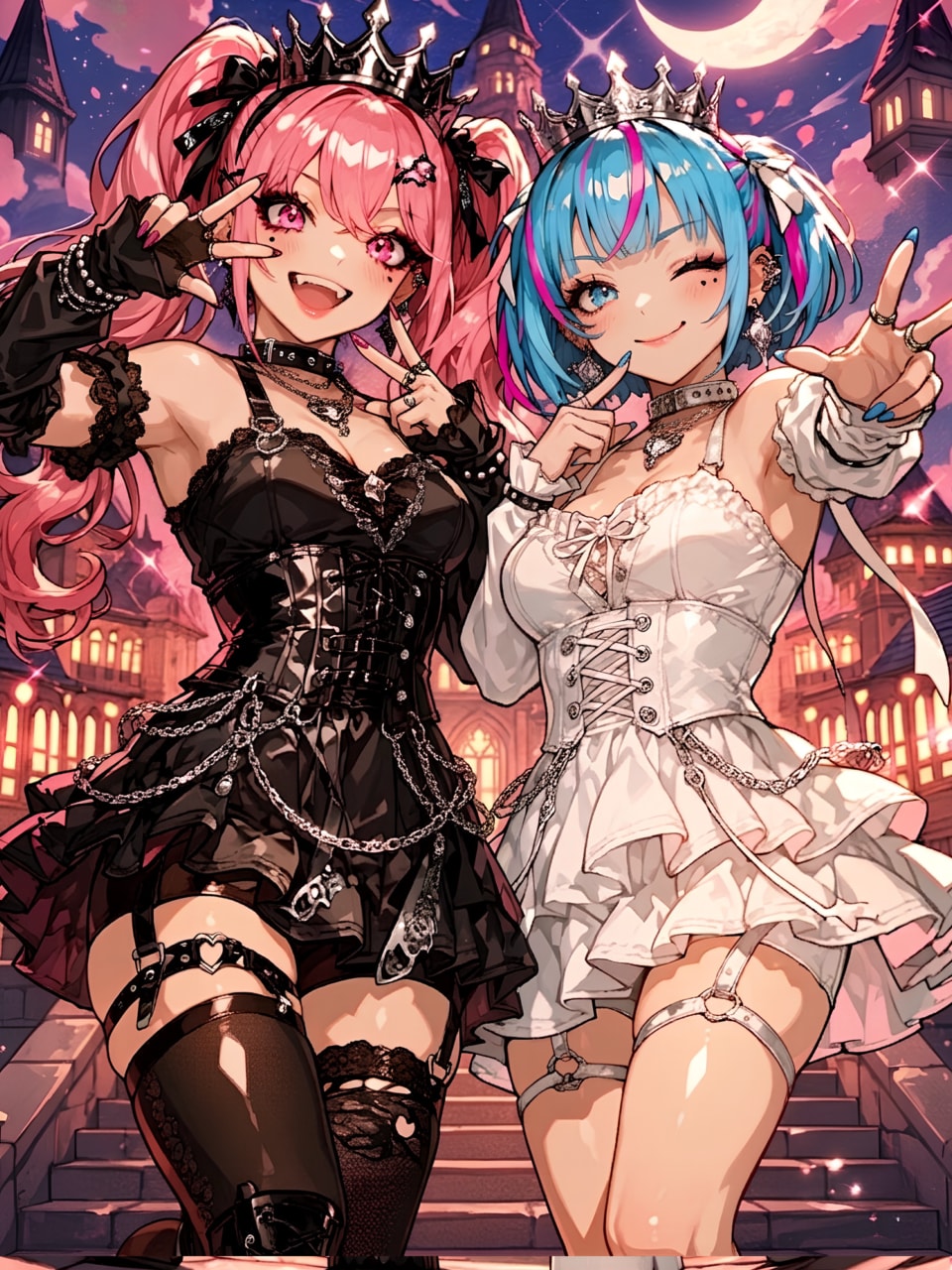 Castle Night Vibe | の人気AIイラスト・グラビア