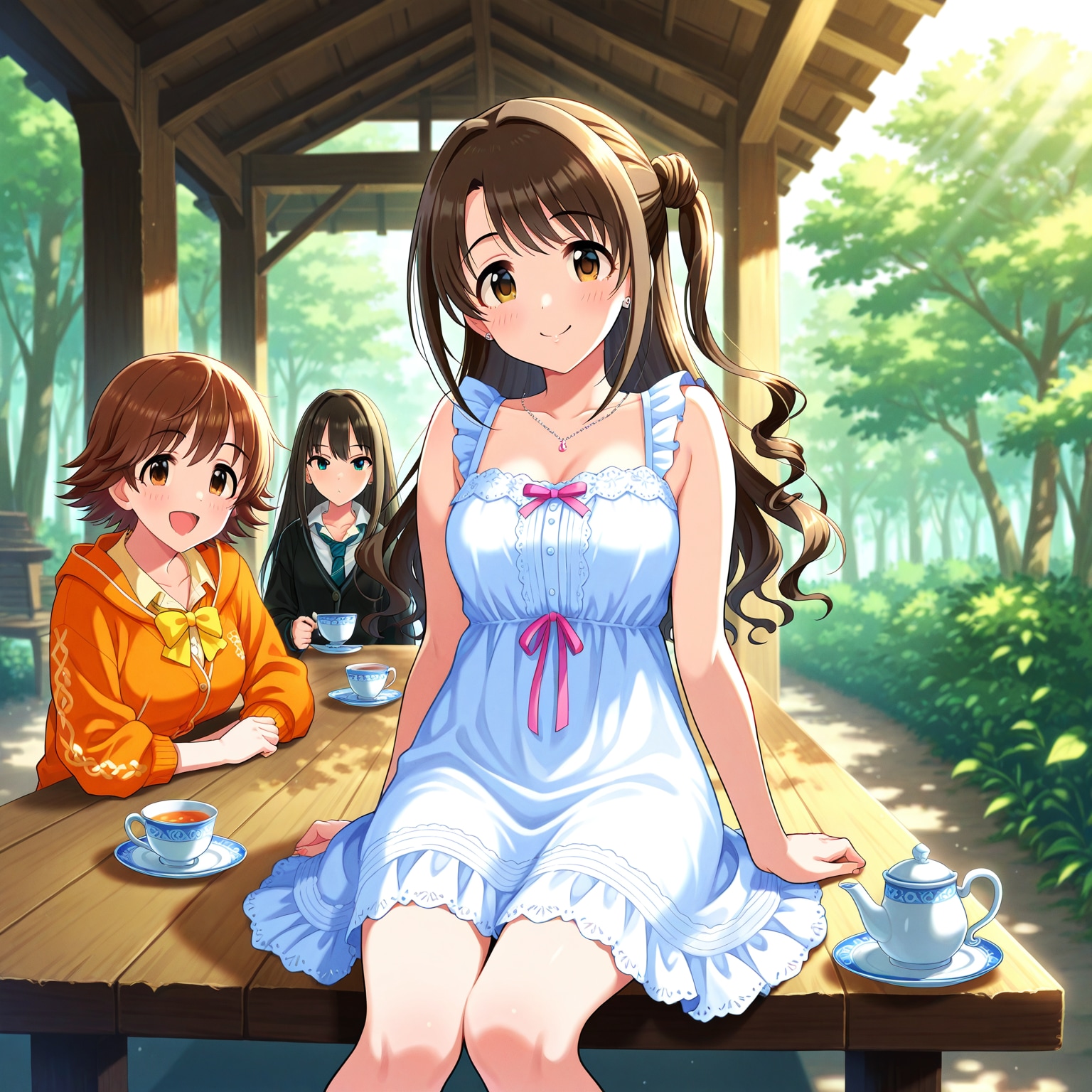 木漏れ陽の東屋 | の人気AIイラスト・グラビア