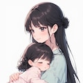 「パパ、この子寝かしつけてきますね。」 3枚目