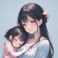 「パパ、この子寝かしつけてきますね。」 4枚目
