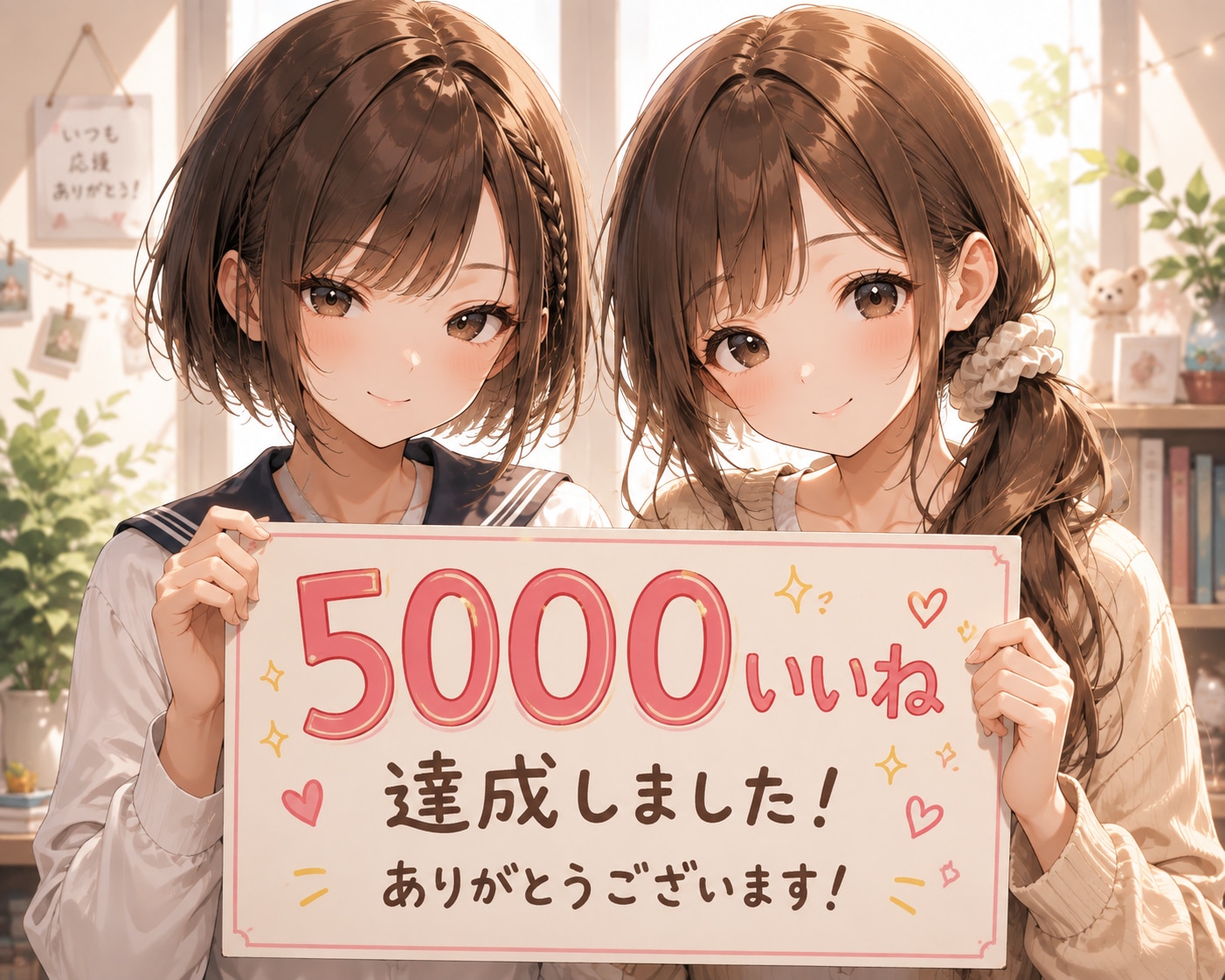 【お礼】5000いいね達成、ありがとうございます😊