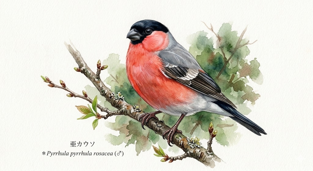 鳥(水彩画)(Gemini)(120)