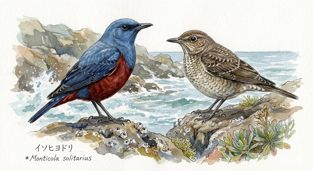 鳥(水彩画)(Gemini)(120)