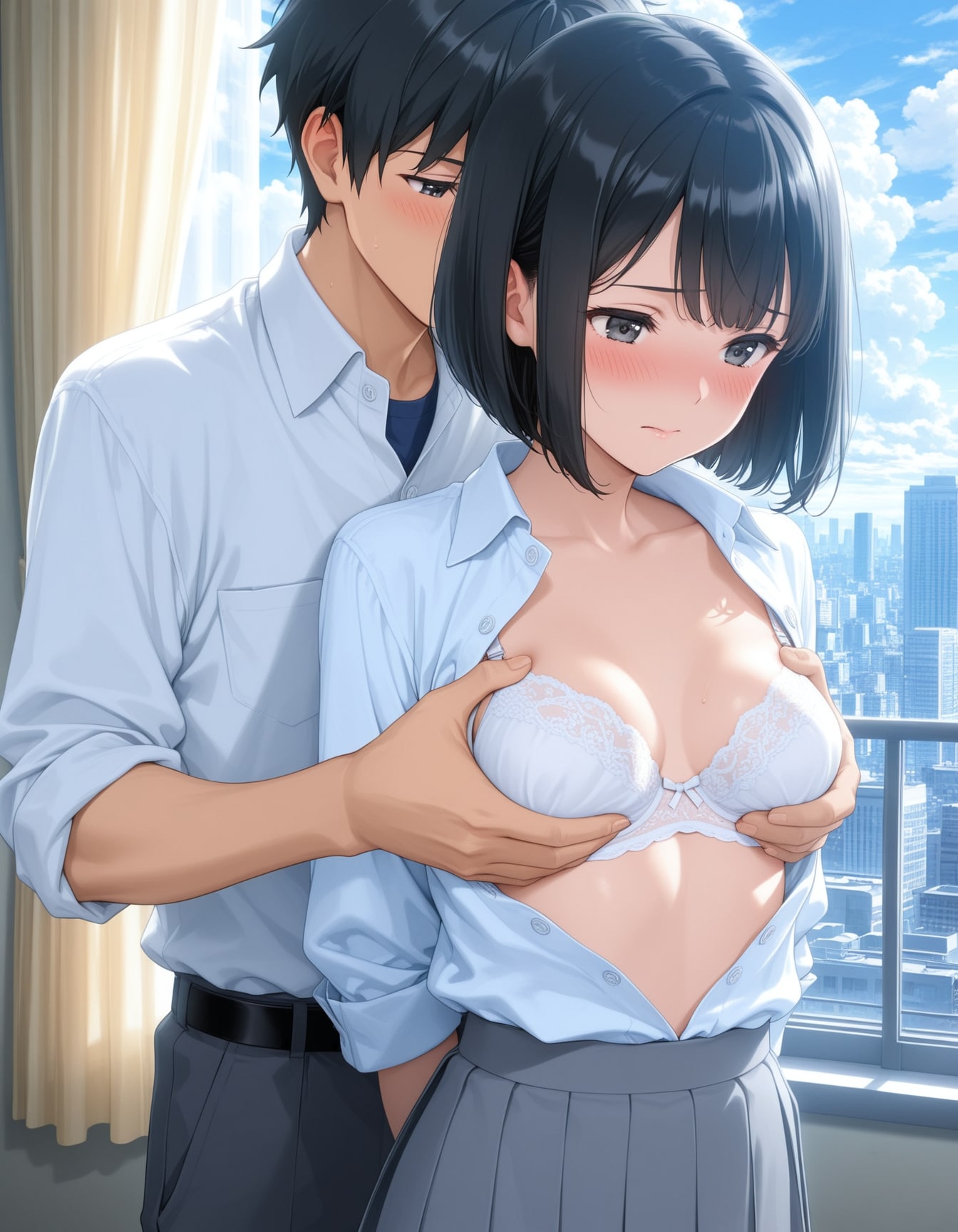 胸揉み