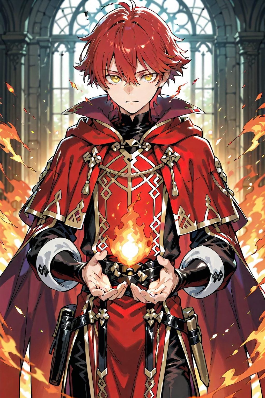 紅蓮の魔導士 | の人気AIイラスト・グラビア