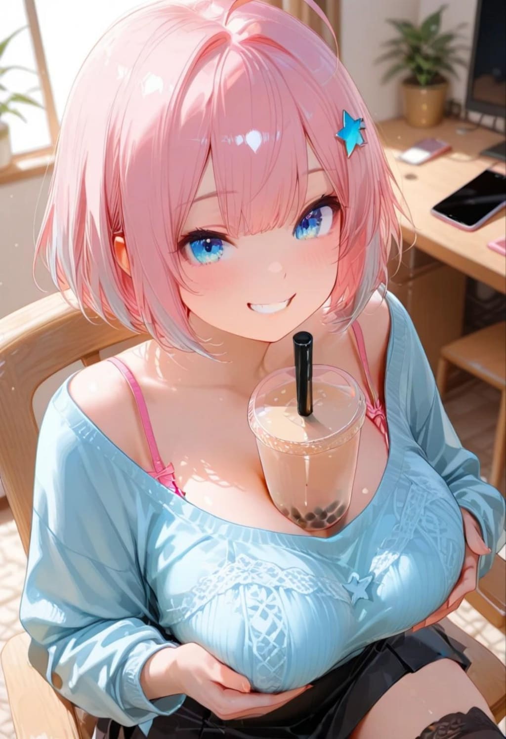 理紗姉のタピオカチャレンジ