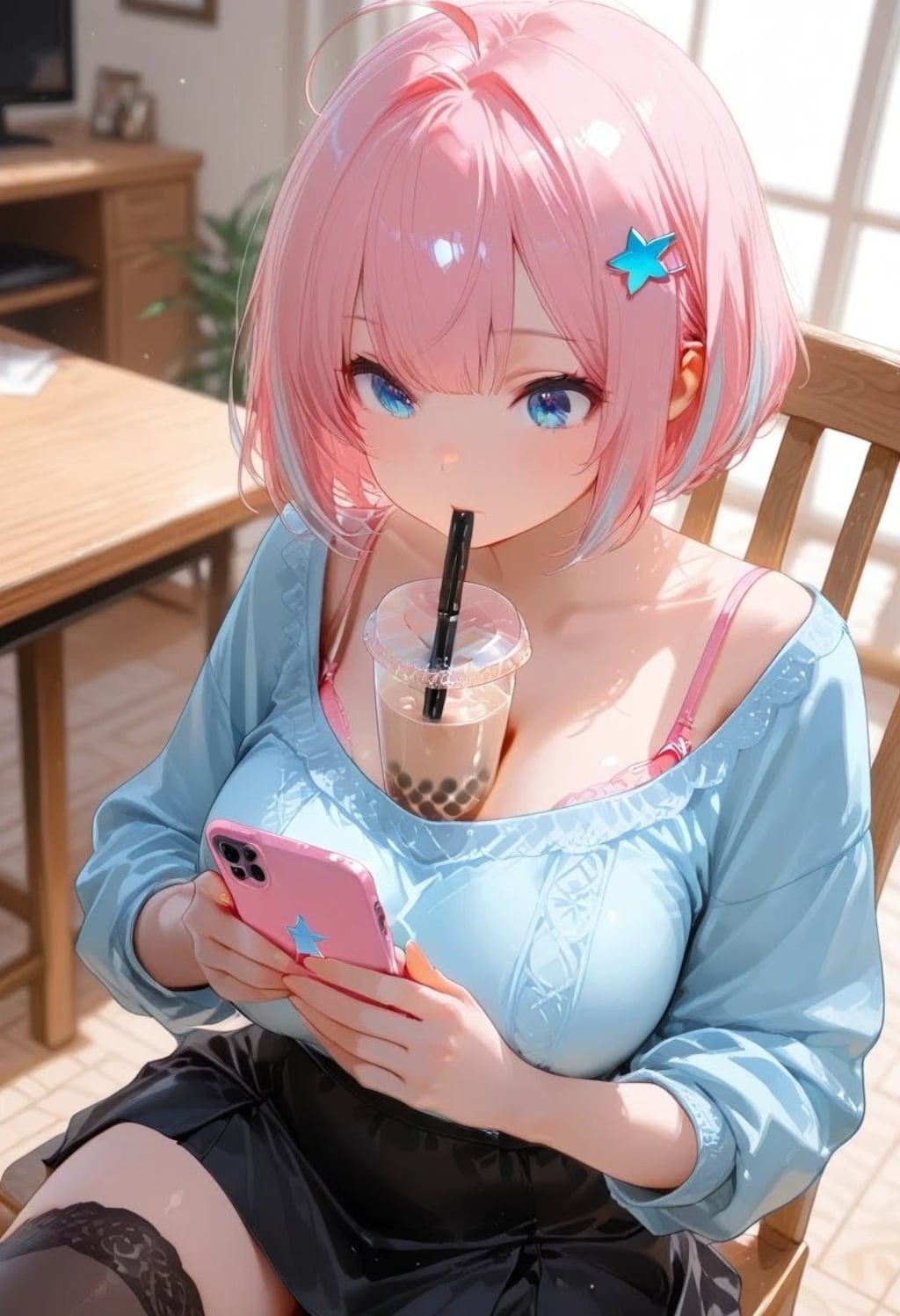 理紗姉のタピオカチャレンジ