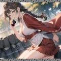 巨乳巫女　big breasted shrine maiden 3枚目