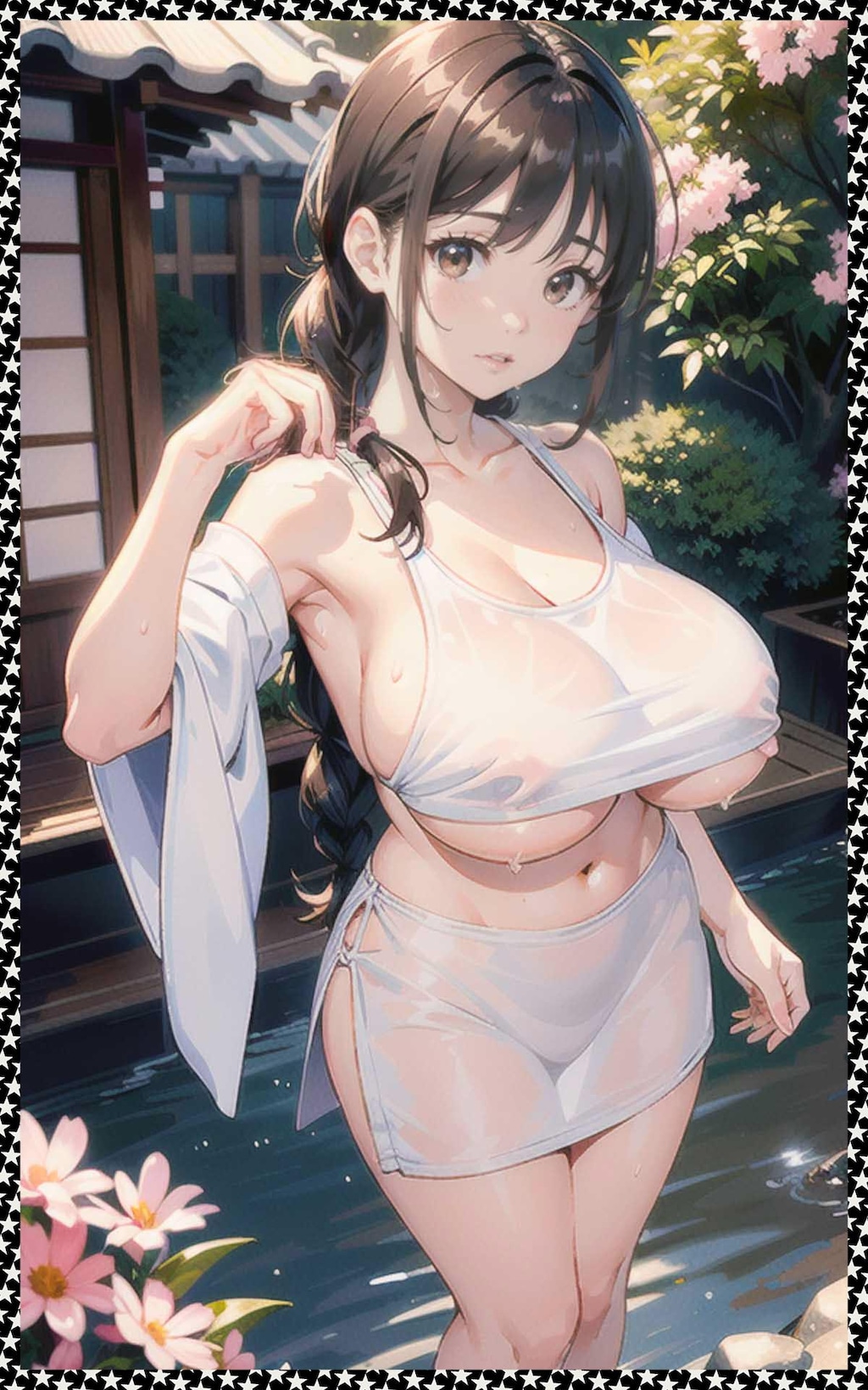 巨乳巫女　big breasted shrine maiden