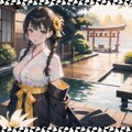 巨乳巫女　big breasted shrine maiden 5枚目