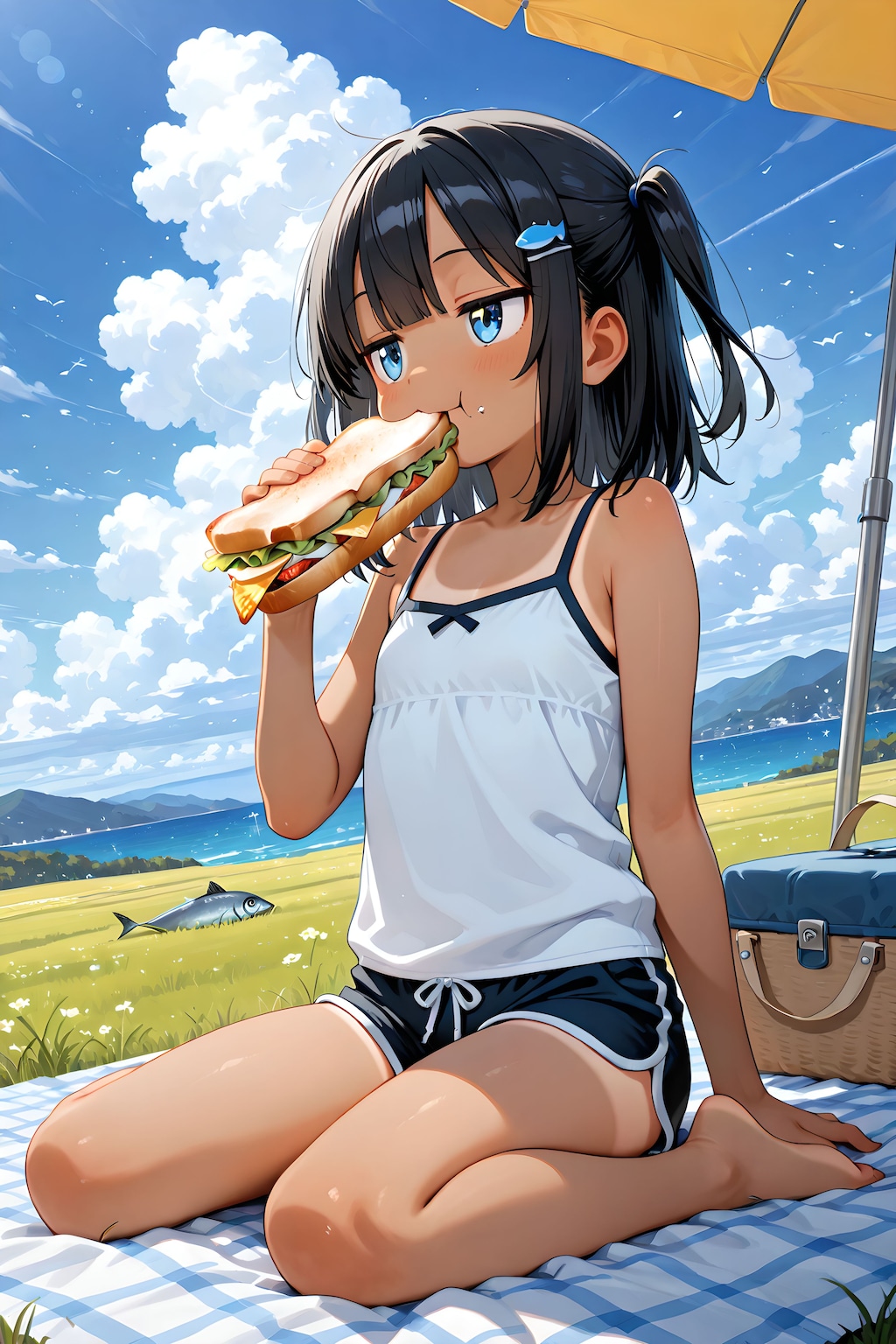 海の見える丘