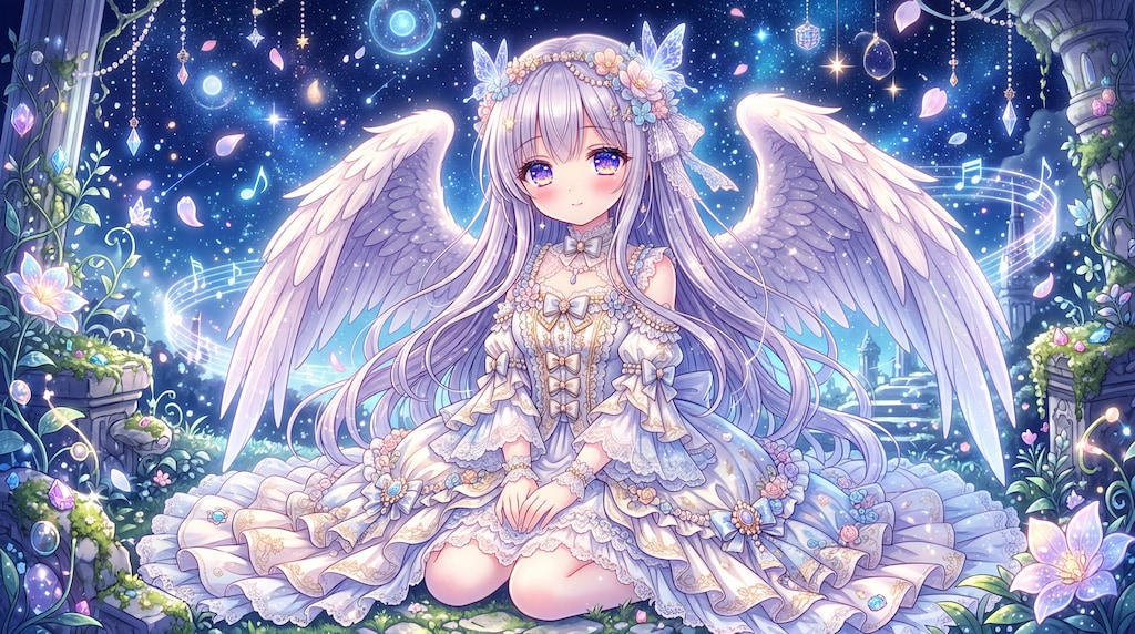 星の庭に降りた白翼