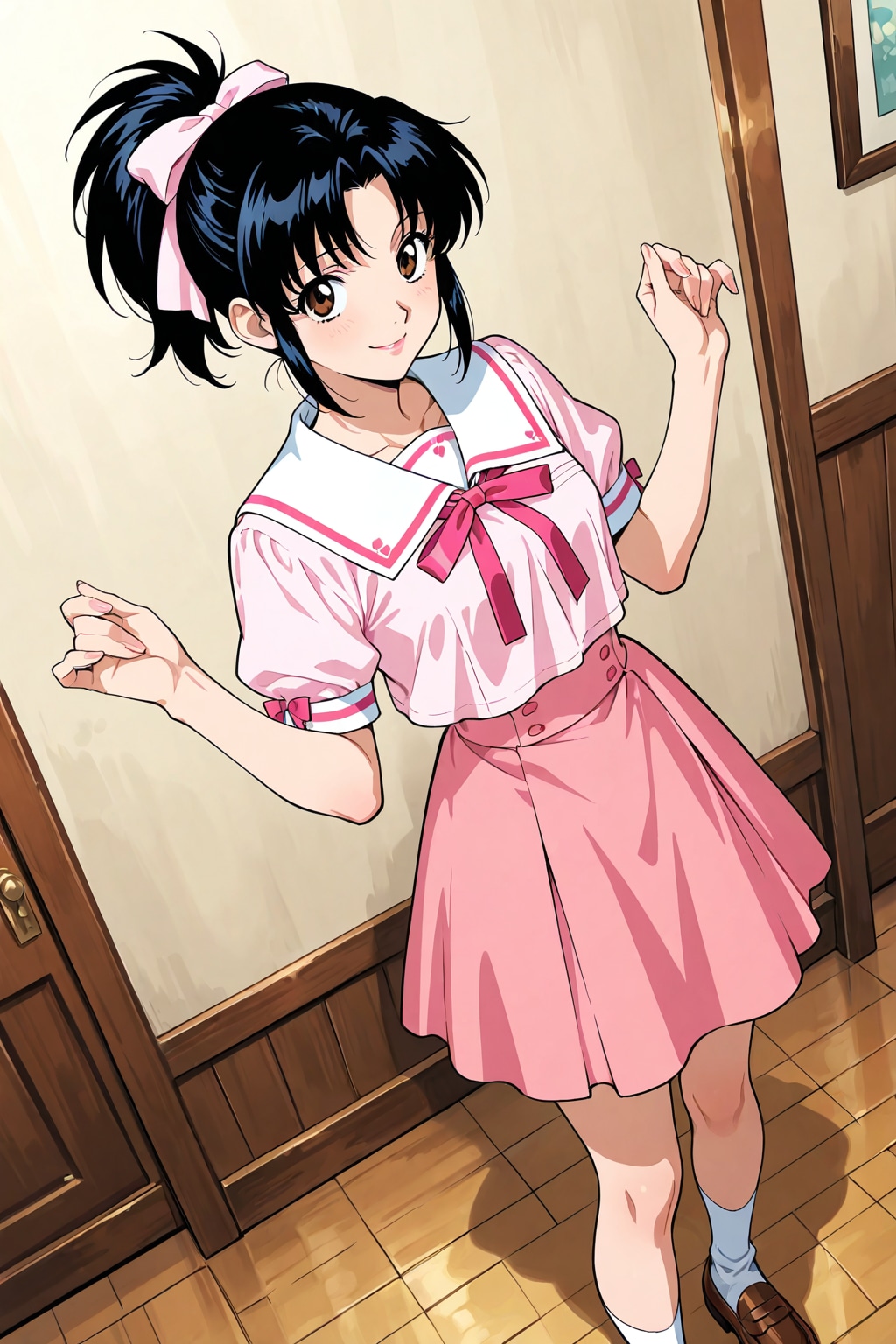 うちの子2000年代アニメ風　桃花