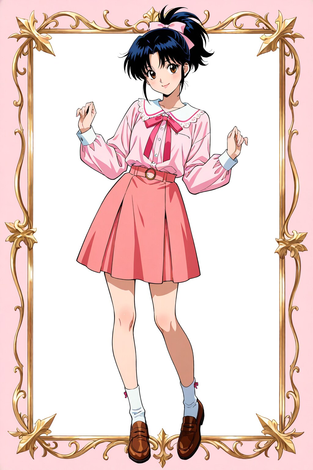 うちの子2000年代アニメ風　桃花