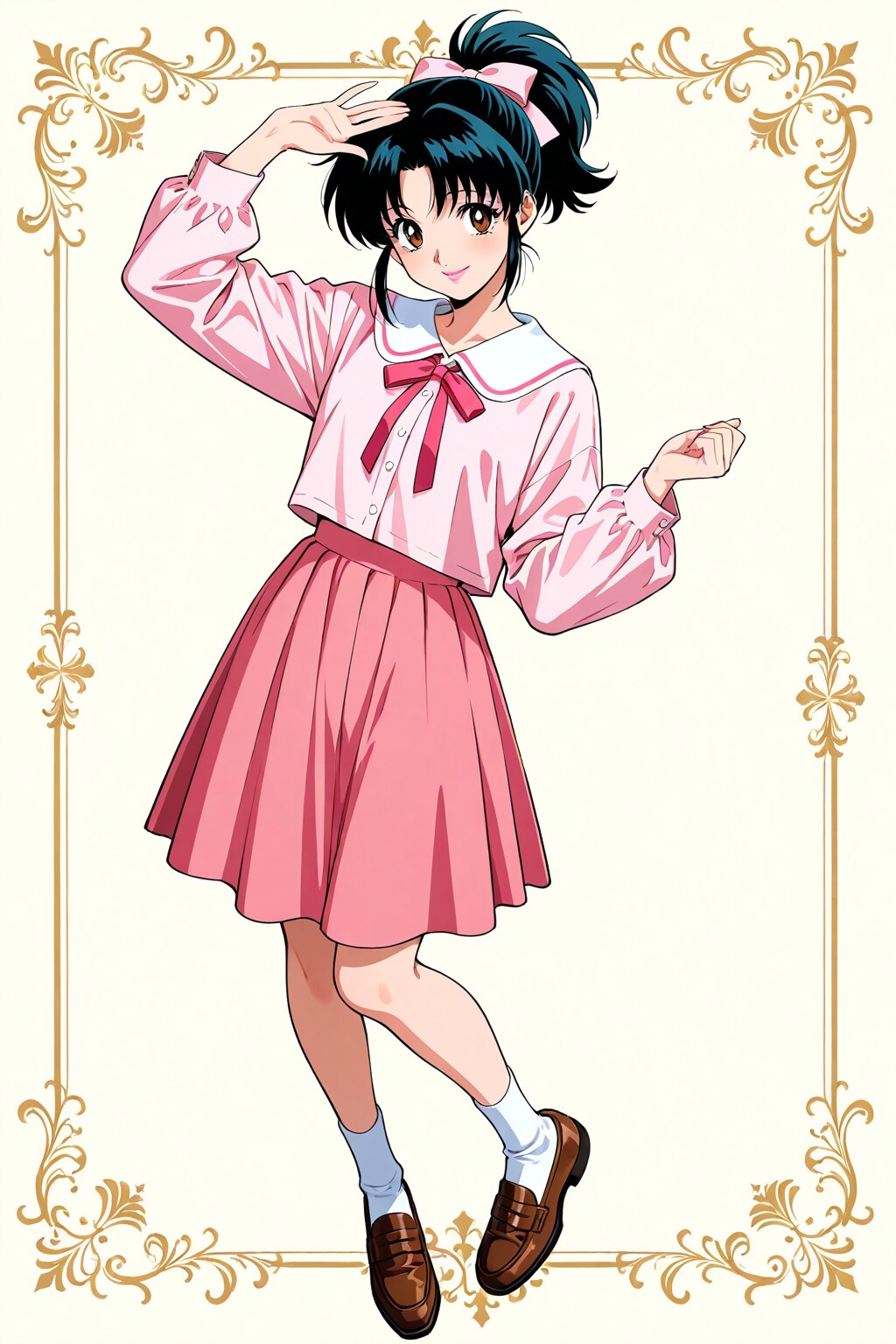 うちの子2000年代アニメ風　桃花