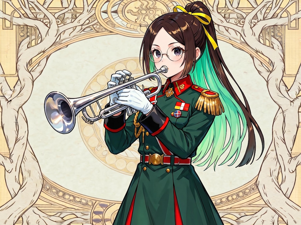 <うちの子ちゃん&軍服ちゃん>🎺